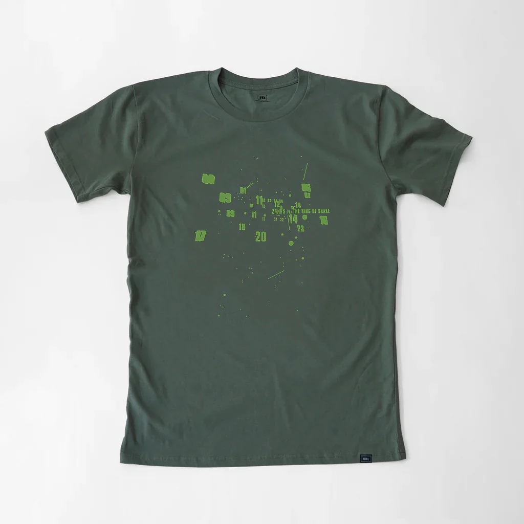 King of Snake Numbers T-Shirt in Green